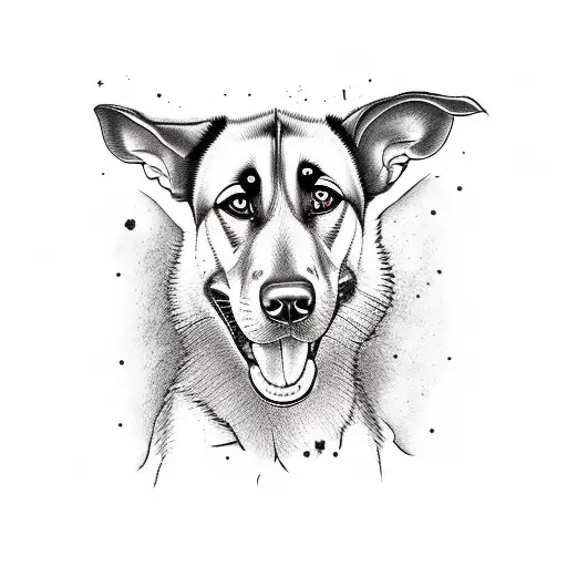malinois tattoo design idea