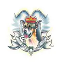 malinois tattoo design idea