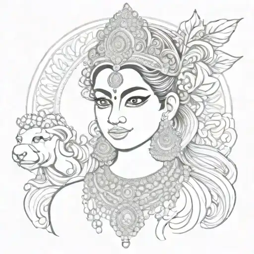 Laxmi tattoo design idea