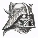 dart vader tattoo design idea