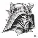 dart vader tattoo design idea