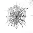 Traditional Spider Web tattoo design idea