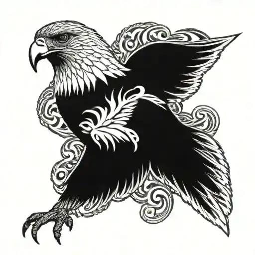 Adler tattoo design idea