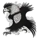 Adler tattoo design idea