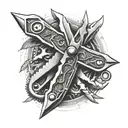 swiss army knife  tattoo design idea
