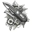 swiss army knife  tattoo design idea