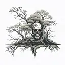 poison tree tattoo design idea