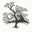 poison tree tattoo design idea