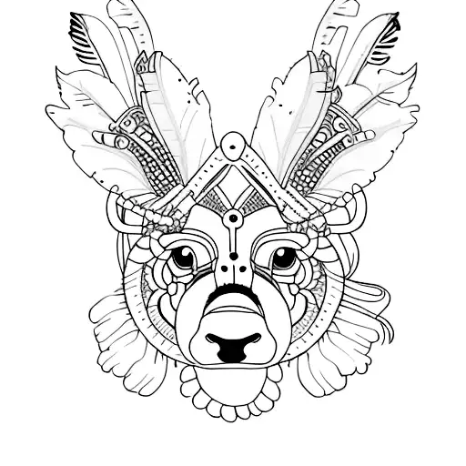 Pomme australie ethnique indien  sans animaux lilas tattoo design idea