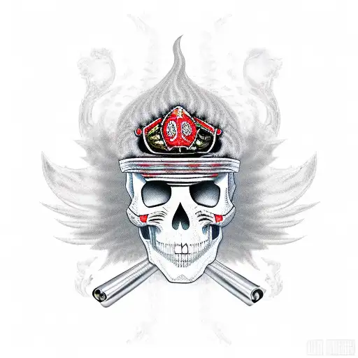 Music, money, death, flames, drugs, prayer, skull, pirate, lion, militia, anarchy, carnage, violence, bullets,  tattoo design idea