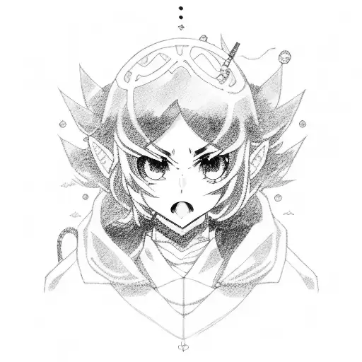 solo leveling anime tattoo design idea