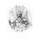 Dionysius VS. Apollo tattoo design idea