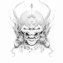 Dionysius VS. Apollo tattoo design idea