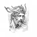 Dionysus and Apollo tattoo design idea