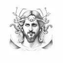 Dionysus and Apollo tattoo design idea