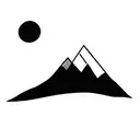 landscape, dad and son tattoo design idea