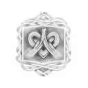 A tattoo design of four intertwined arms representing a close-knit group, with each arm showcasing a different occupation symbol (such as a hammer for a carpenter, a stethoscope for a doctor, etc.) tattoo design idea