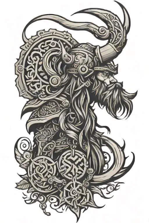 viking sleeve tattoo tattoo design idea