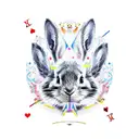 Alice in wonderland down the rabbit hole red pill blue pill matrix theme sleeve tattoo design idea