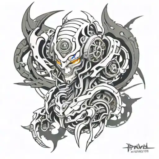 anime character tattoo design idea