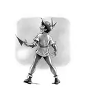 Peter Pan with a sign "Don't grow up" is a trap tattoo design idea