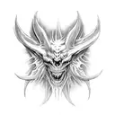 When you are favored by god, you are also favored by the devil hes coming for you, you have to stay strong and stay good tattoo design idea