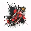 message in a bottle  tattoo design idea