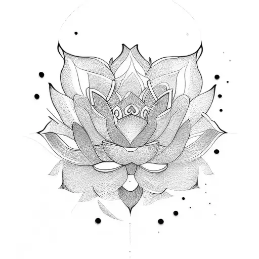 jade lotus tattoo design idea