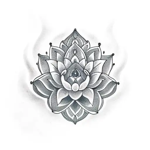 jade lotus tattoo design idea