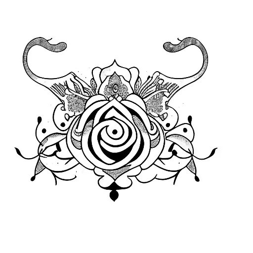 jade strength tattoo design idea