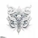 jade strength tattoo design idea