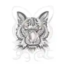 jade strength tattoo design idea