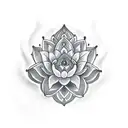jade lotus tattoo design idea