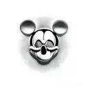 Mickey Mouse,  half skull tattoo design idea
