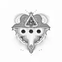 hamsa jewish tattoo design idea