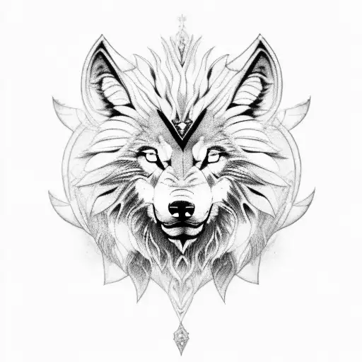 wolf in lion sheep's clothing tattoo design idea