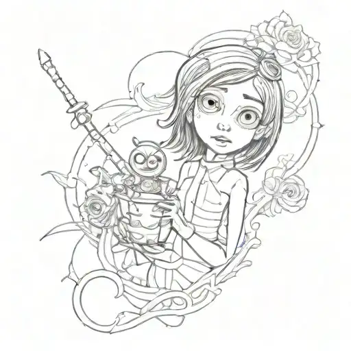 CORALINE TATTOO tattoo design idea