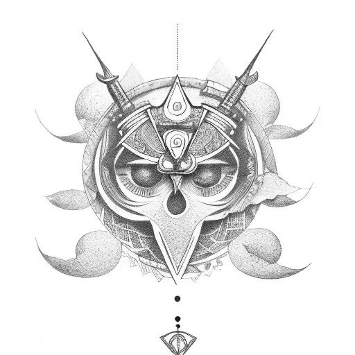 Ojo de horus  tattoo design idea