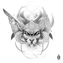 Ojo de horus  tattoo design idea