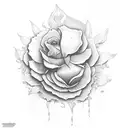 cast iron flowers tattoo design idea