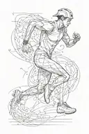 running man tattoo design idea