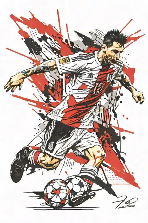 messi world cup tattoo design idea