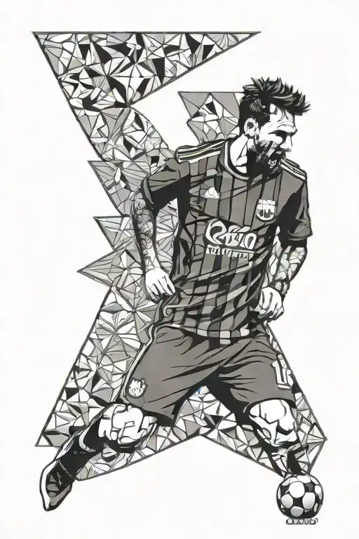 Messi world cup tattoo design idea