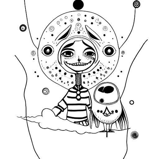 coraline tattoo design idea