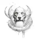 last name "Boudreau" in a nice font for a forearm tattoo design idea