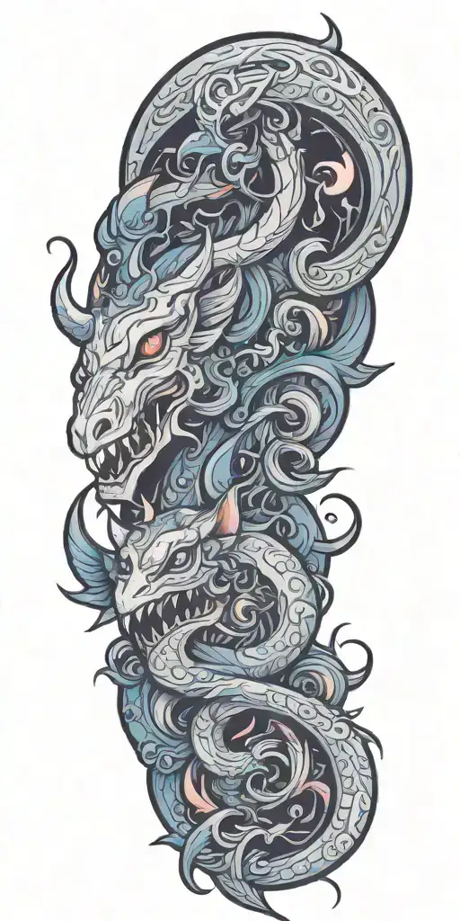 mythical creatures  tattoo design idea