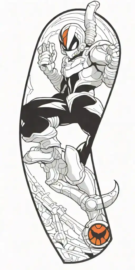 video game theme full sleeve horizon halo Mario earthworm Jim Metroid god of war hallow knight  tattoo design idea