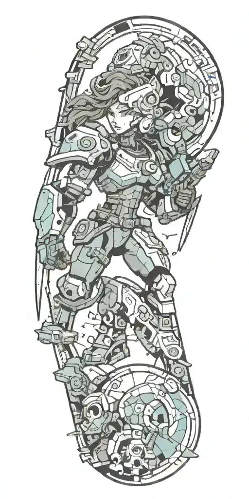 horizon zero dawn halo Mario MegaMan pacman tattoo design idea