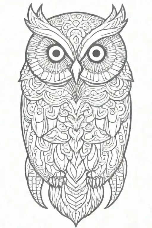  Cheshire owl mixing designs tattoo design idea