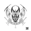 Anubis tattoo design idea